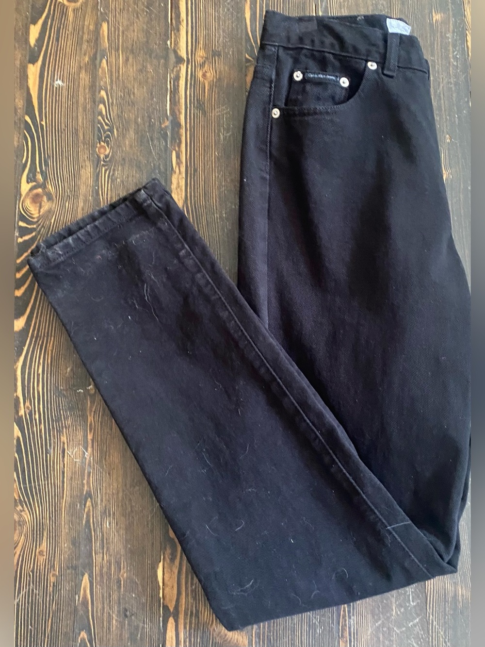 90’s  Ladies Calvin Klein Black High Waisted Jeans  Size 8
